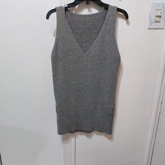 Women’s Sleeveless Sweater Vest Gray - Picture 7 of 7